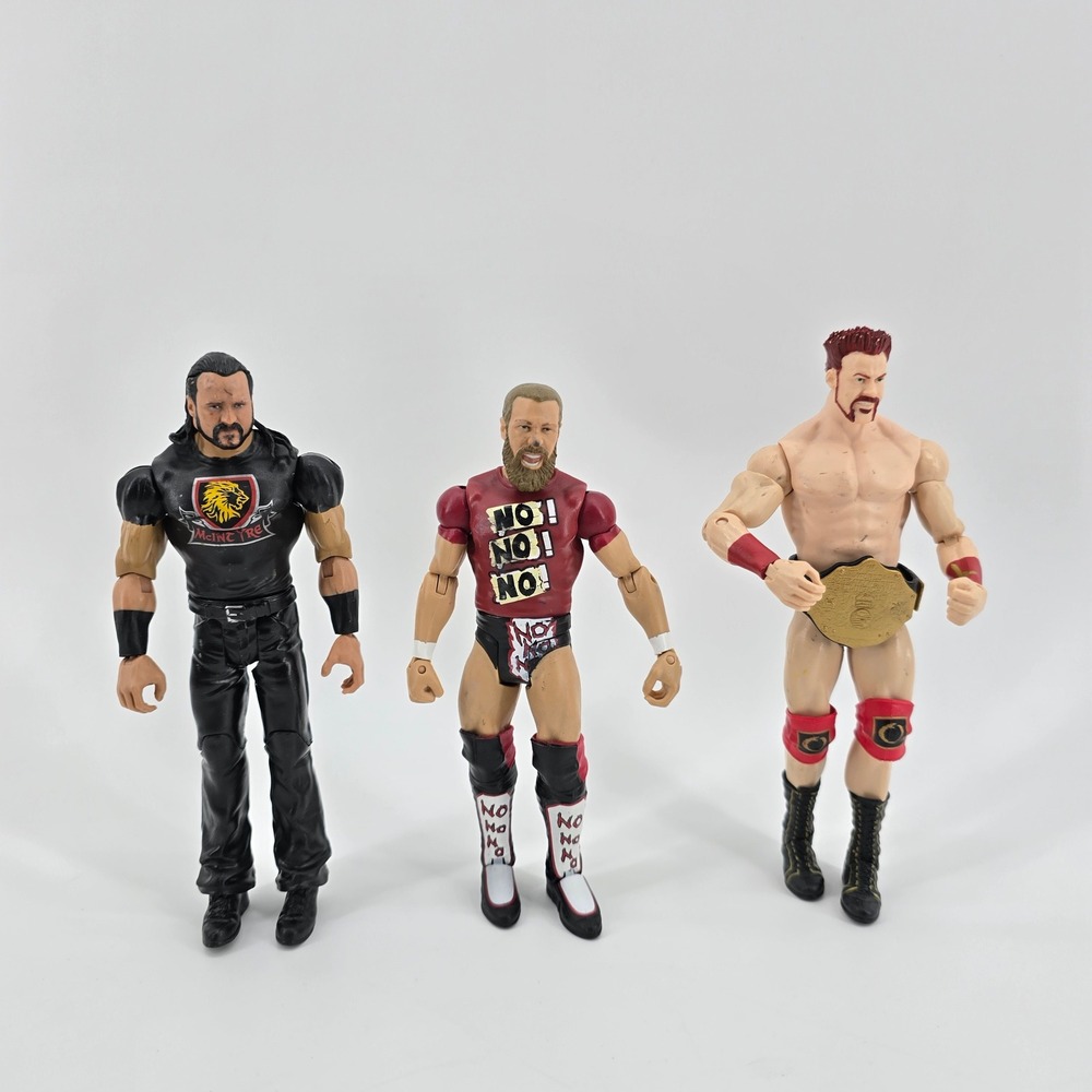 Mattel WWE Action Figure Lot Drew McIntyre Daniel Bryan Sheamus Multi 6in